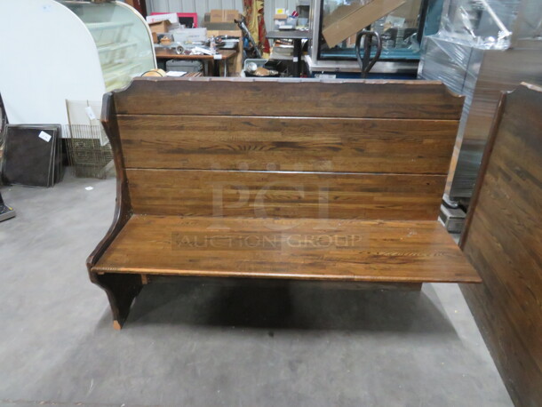 One Wooden Single Sided Booth. 60X20X42 - Image 1 of 2