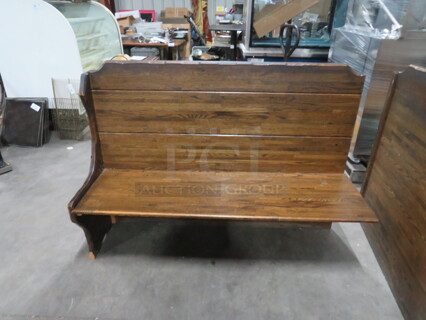 One Wooden Single Sided Booth. 60X20X42