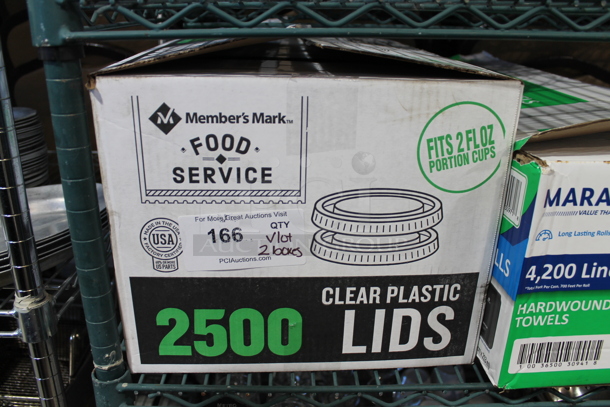 ALL ONE MONEY! Lot of 2 Boxes; Paper Towels and Lids - Image 2 of 5