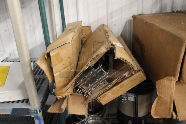 4 Boxes of 2 Chrome Finish Brackets. 4 Times Your Bid! - Image 2 of 3