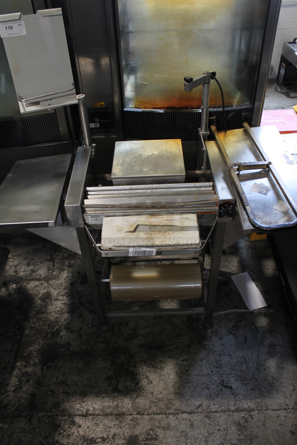 Hobart HWS-4 Stainless Steel Commercial Floor Style Wrapping Station. 120 Volts, 1 Phase. - Item #1075711