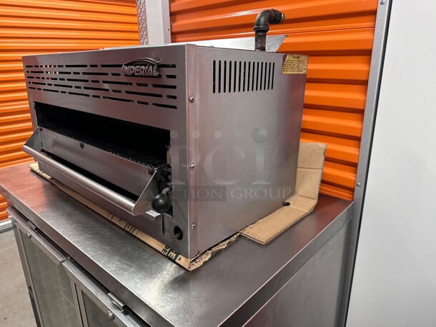 Working! Imperial Range IRSB-36 36 inch Commercial  Gas Salamander Broiler Counter Top Natural Gas NSF Tested and Working! - Image 8 of 9