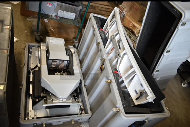 AVL Technologies 1296 TracStar Mobile Satellite Station in 2 Gray Boxes - Image 1 of 9