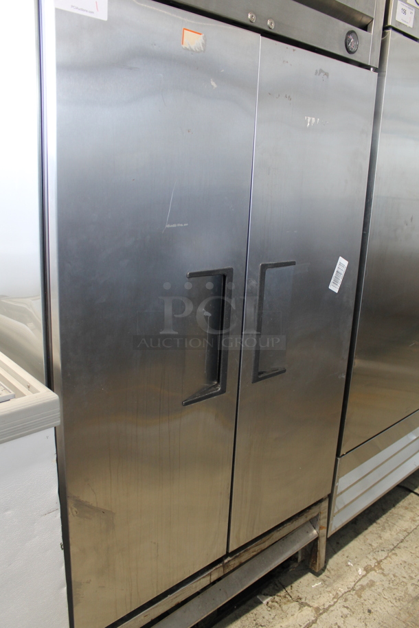 2015 True T35 Stainless Steel Commercial 2 Door Reach In Cooler w/ Poly Coated Racks. 115 Volts, 1 Phase. Tested and Does Not Power On - Image 3 of 7