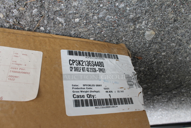 BRAND NEW IN BOX! Cambro CPSK2136S4480 Camshelving® Premium 21" x 36" Shelf Kit with 4 Solid Shelves - Image 3 of 3