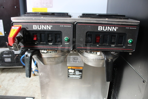 Bunn CW Series Stainless Steel Commercial Countertop Coffee Machine w/ Hot Water Dispenser and 2 Metal Brew Baskets. 16x22.5x24 - Image 2 of 4