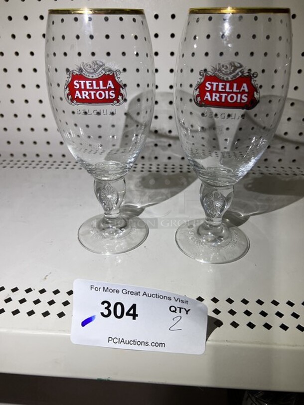 Stella Artois Wines Glasses (2) - Image 2 of 2
