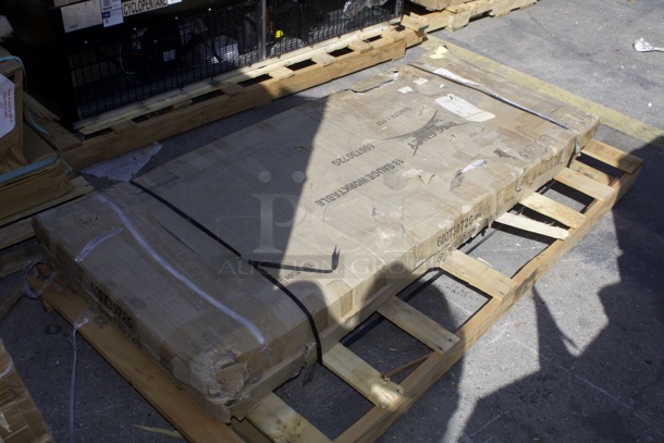 BRAND NEW SCRATCH & DENT! Regency 30" x 72" 18-Gauge 304 Stainless Steel Commercial Work Table with Galvanized Legs and Undershelf. In The Box. Box Is Slightly Damaged. 2x Your Bid - Image 3 of 7