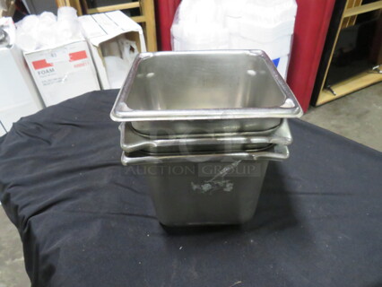 1/6 Size 6 Inch Deep Hotel Pan. 3XBID