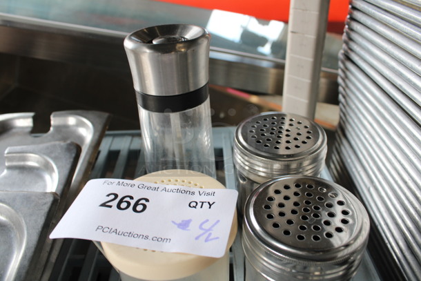 4 Various Items; 3 Seasoning Shakers and Salt Shaker. Includes 3x3x4. 4 Times Your Bid! - Image 3 of 3