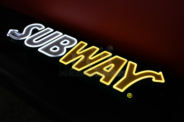 Subway Light Up Sign. 36x2.5x9. Tested and Working! - Image 5 of 6