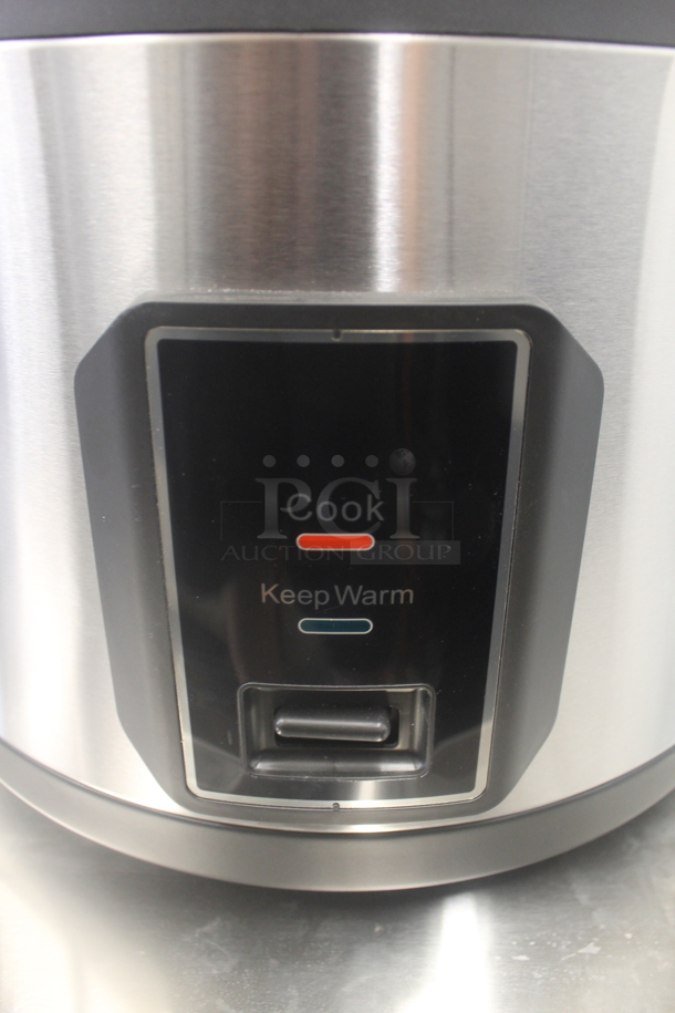 BRAND NEW SCRATCH AND DENT! EH LCX-6L Stainless Steel Commercial Countertop Rice Cooker. 120 Volts, 1 Phase. - Image 4 of 6