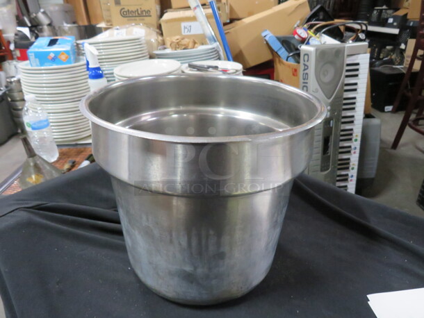 9.5X9 Stainless Steel Soup Well. 2XBID