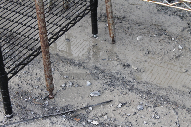 Chrome Finish 5 Tier Wire Shelving Unit. BUYER MUST DISMANTLE. PCI CANNOT DISMANTLE FOR SHIPPING. PLEASE CONSIDER FREIGHT CHARGES. - Image 3 of 3