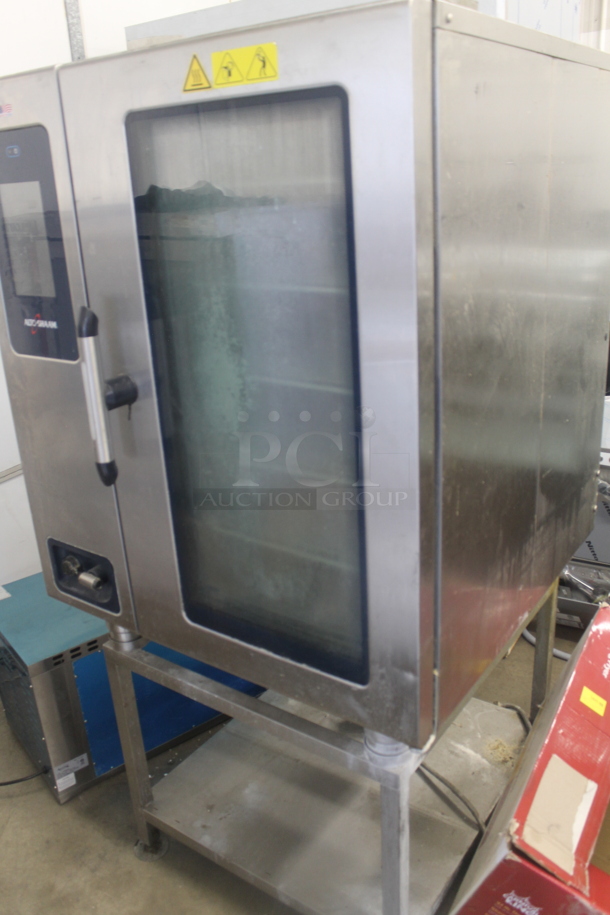 2018 Alto Shaam CTP10-10E Stainless Steel Commercial Electric Powered Combitherm Convection Oven on Metal Equipment Stand. 208-240 Volts, 3 Phase. - Image 3 of 6