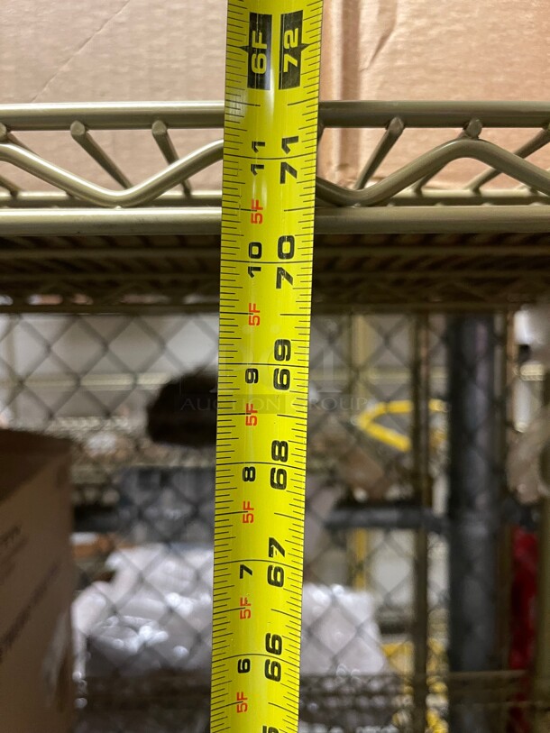 Clean! Stainless Steel Commercial Wire Shelf NSF Great For Food Storage Gold Color  - Image 4 of 4