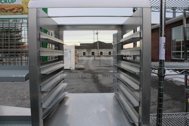 Lockwood Metal Commercial Pan Transport Rack on Commercial Casters. 22x30x71 - Image 3 of 4