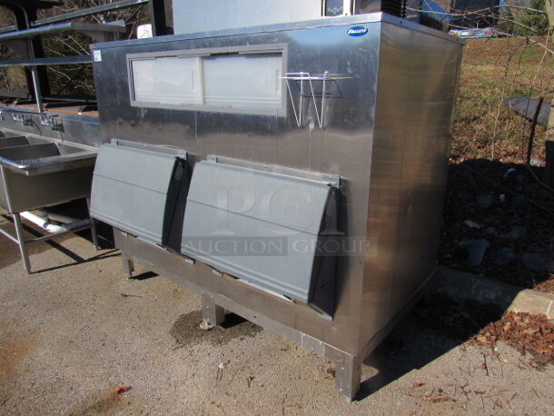 One Stainless Steel Follet Ice Bin. This Bin Will Hold 2110 lbs Of Ice. Model# DEV2100SG-72. 72X40X60.5. $13,145.37. - Image 2 of 2