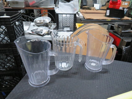 Clear Poly Pitcher. 3XBID