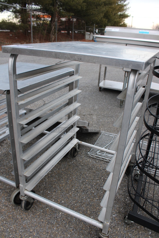 Metal Commercial Pan Transport Rack on Commercial Casters. 21.5x27x37 - Image 3 of 3