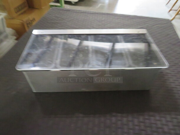 One Stainless Steel Domed Bar Center.  - Image 1 of 1
