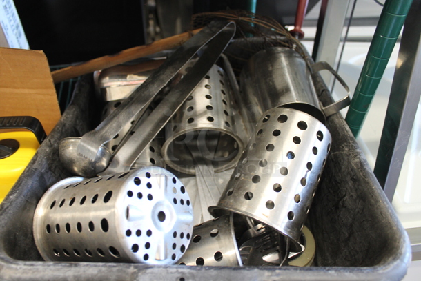 ALL ONE MONEY! Tier Lot of Various Items Including Filters and Stainless Steel Silverware Cups - Image 3 of 3