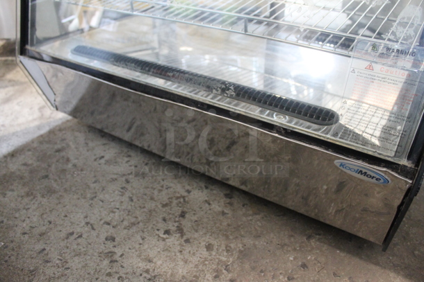 BRAND NEW SCRATCH AND DENT! KoolMore Stainless Steel Commercial Countertop Deli Display Case Merchandiser. Tested and Powers On But Does Not Get Cold - Image 10 of 10