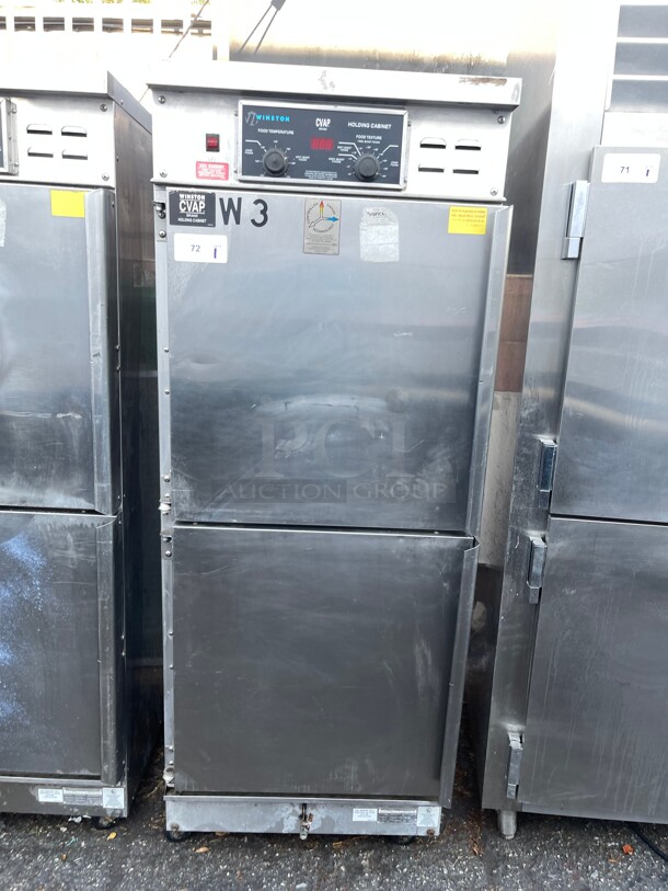 WOW! Winston CVap 22cf Electric Commercial Holding Cabinet Full Size w/ Fan NSF 220 Volt 1 Phase Tested and Working! - Image 2 of 8