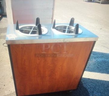 One Portable Dish Transport. 16.5X32.5X38