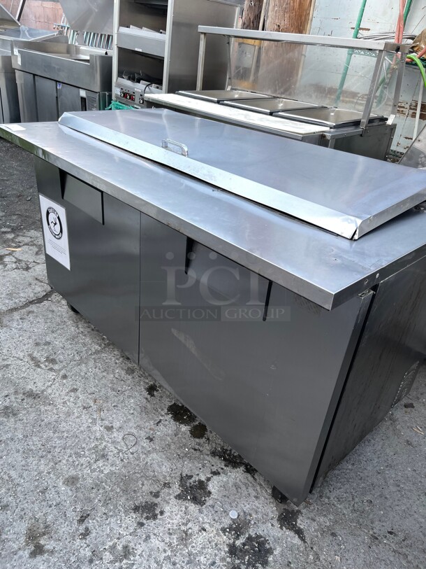 Nice! True Mega Top Commercial Refrigerated Cooler with Two Doors NSF 115 Volt Tested and Working! - Image 8 of 9