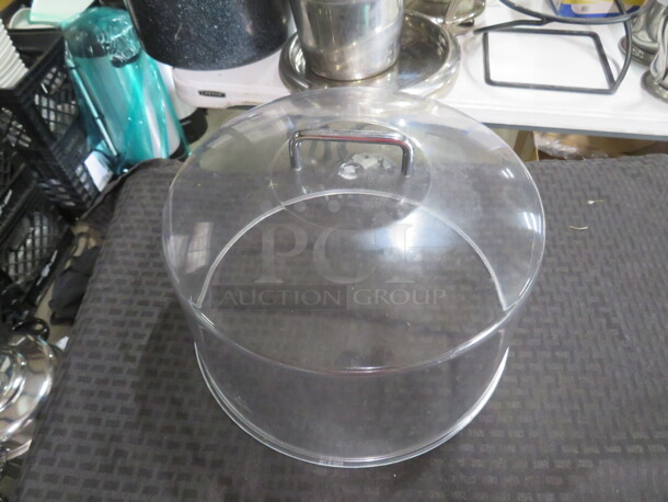 One Clear Poly Dome Cake Cover.  - Image 1 of 2
