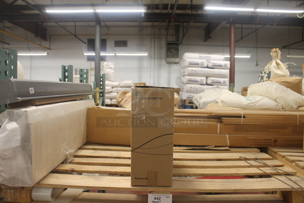 ALL ONE MONEY! PALLET LOT of Various Items Including Gray Metal and Flushmate. BUYER MUST REMOVE. - Image 1 of 4