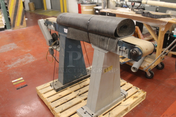 ALL ONE MONEY! PALLET LOT of Blue Metal Conveyor Belt. BUYER MUST REMOVE. - Image 3 of 5