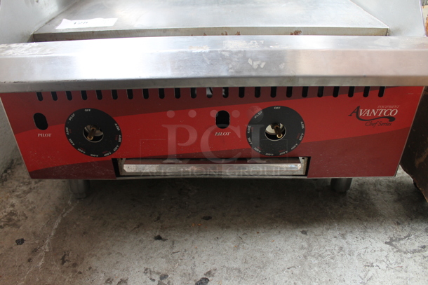 2021 Avantco 177CAG24TG Stainless Steel Commercial Countertop Natural Gas Powered Flat Top Griddle. 35,000 BTU. - Image 3 of 8