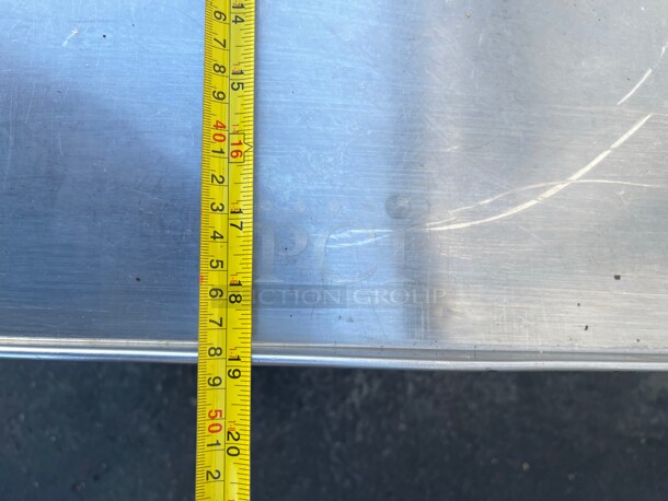 Clean! Commercial Stainless Steel 19 inch Heavy Duty Equipment Stand NSF Great For Small Mixer or Meat Slicer On Casters - Image 6 of 8