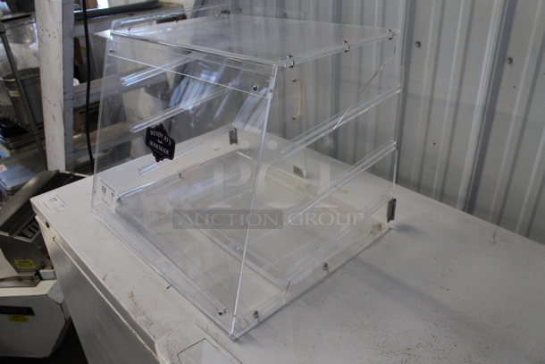 Poly Clear Countertop Dry Merchandising Case. Missing Rear Door. - Image 3 of 4