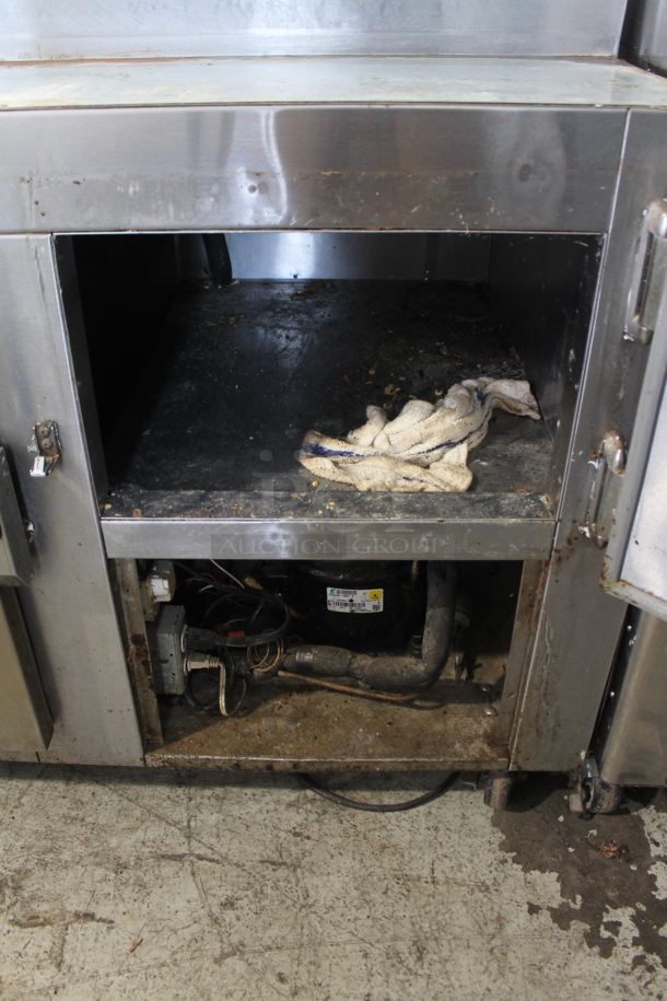 Stainless Steel Commercial Pizza Prep Table on Commercial Casters. 115 Volts, 1 Phase. Tested and Powers On But Does Not Get Cold - Image 4 of 4