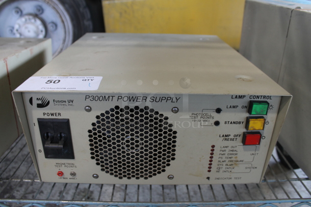 Fusion UV P300MT Metal Countertop Power Supply. 200/208/220/240 Volts, 1 Phase. - Image 1 of 3