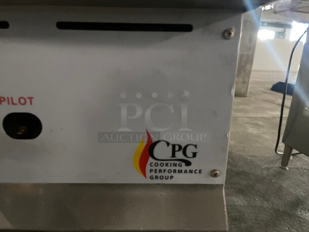Working! Cooking Performance Group CBL48 48 inch Gas Countertop Lava Briquette Charbroiler NSF Tested and Working!  - Image 6 of 10