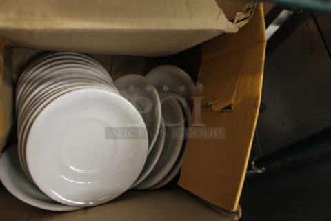 ALL ONE MONEY! Lot of Various Items Including White Saucers