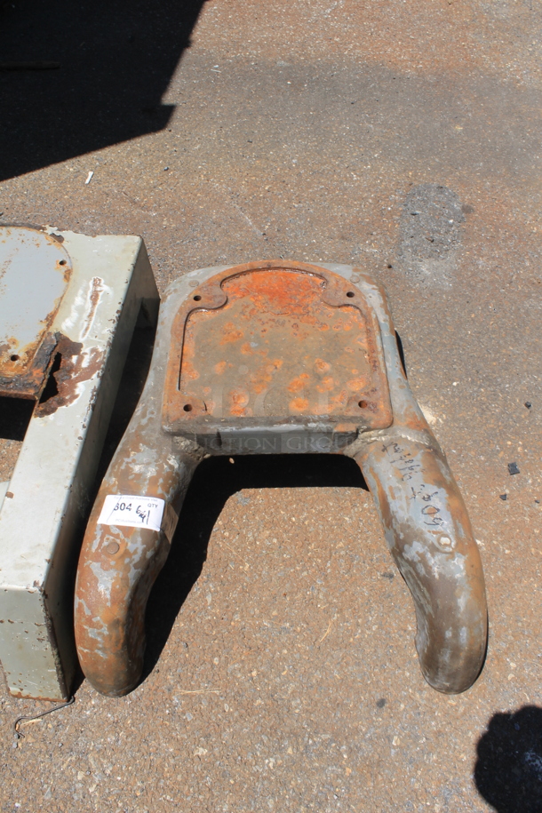 Metal Mixer Legs for Hobart 60 Quart Mixer. - Image 1 of 4