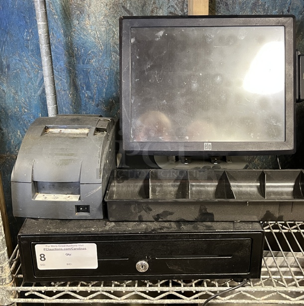 POS System w/Monitor, Cash Drawer and Receipt Printer