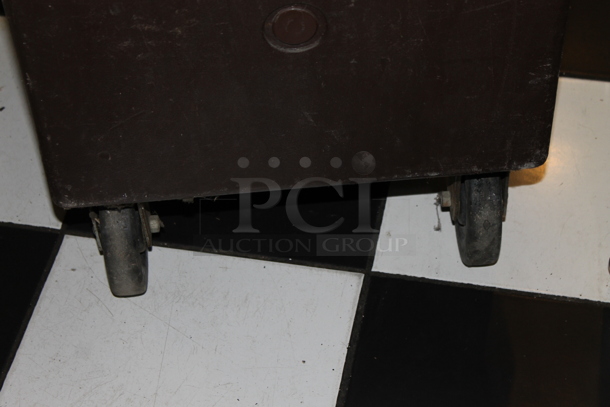 Cambro Brown Poly 2 Door Food Case on Commercial Casters. (kitchen) - Image 3 of 3