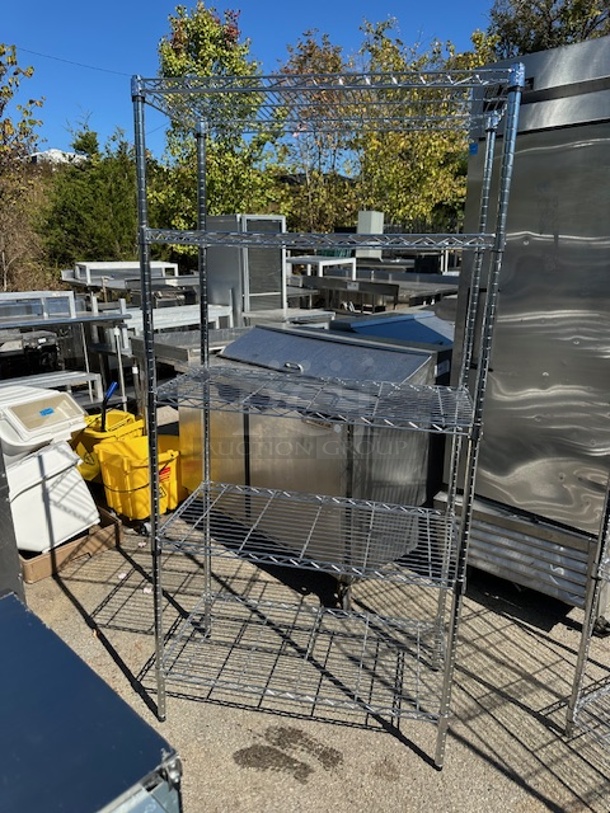 One Metro Shelf With 5 Shelves. 36X18X72 - Image 1 of 1