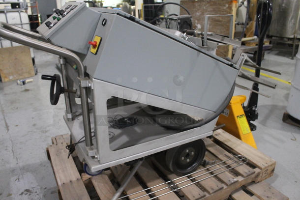 Gray Metal Commercial Unit w/ SealMaster SFT-10 5/8 Bolt Flange on Casters. - Image 6 of 9