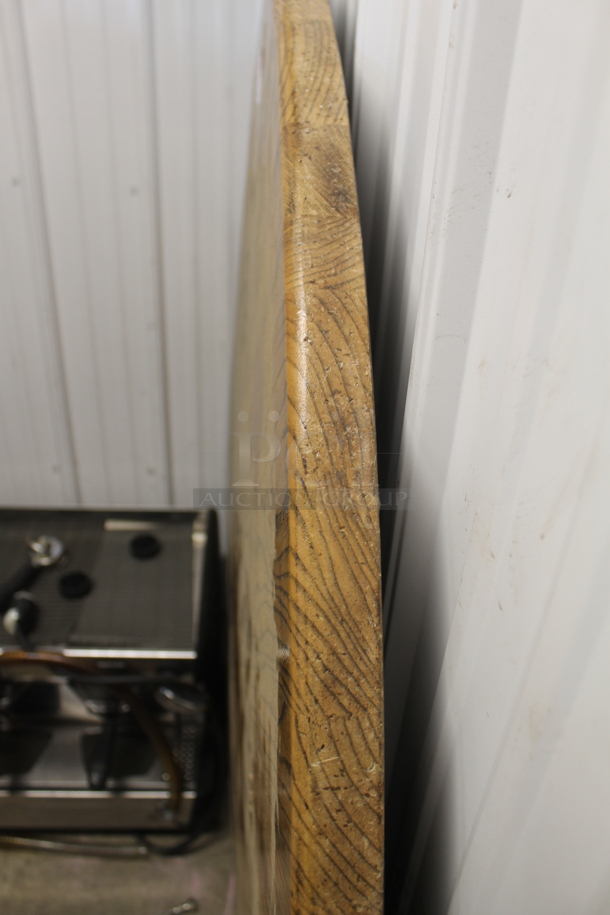 Large Round Wood Style Table Top. - Image 3 of 3