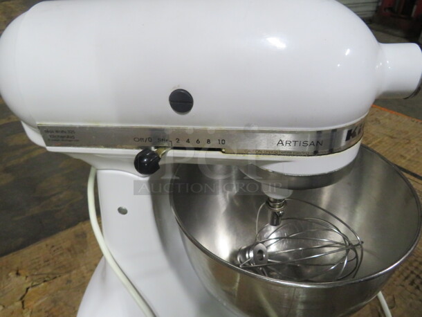One Kitchenaid Mixer With Bowl And Whip. - Image 3 of 4