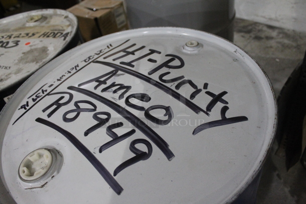 ALL ONE MONEY! Lot of 5 Metal Barrels' 2 Sartomer, Hi Purity Ameo, Royalsil Hi Purity Ameo, Xiameter PMX-20. BUYER MUST REMOVE.  - Image 4 of 9