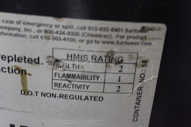 ALL ONE MONEY! Lot of 5 Metal Barrels' 2 Sartomer, Hi Purity Ameo, Royalsil Hi Purity Ameo, Xiameter PMX-20. BUYER MUST REMOVE.  - Image 7 of 9
