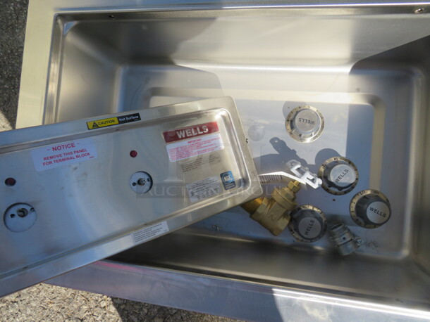 One NEW Wells 4 Well Drop In Steam Table. Model# MD41022A0012. 208/240 Volt. 57.5X23.5X10 - Image 3 of 3